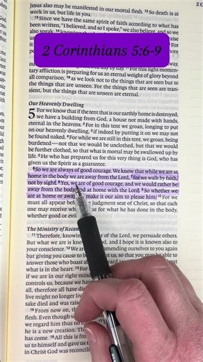 2 Corinthians 5:6–9 — Good Courage