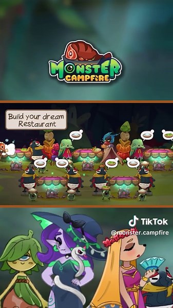 Explore the Cozy Restaurant at Monster Campfire