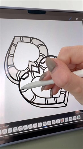 Coloring a Hand Mirror 🪞✨ | Relaxing Adult Coloring Book #alcoholmarkers #coloringbook #procreate