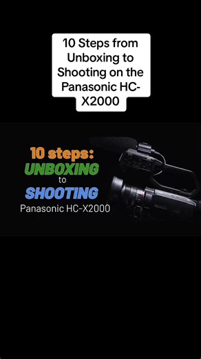 Guía de configuración de la Panasonic HC-X2000