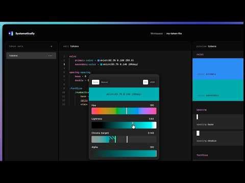 Getting Started with Systematically — Design Tokens Editor