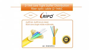 [Hot Item] 2-144 Core Sm/mm Tight Buffer Distribution Fiber Cable