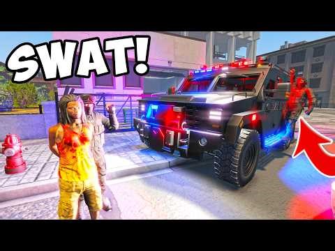 BANK HEIST! *SWAT CALLED* (MASSIVE ROBBERY) | POLICE FLASHING LIGHTS GAME