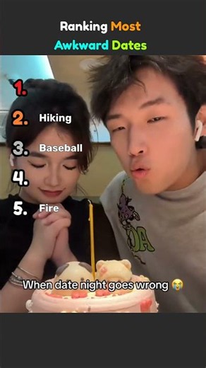Ranking The Most Awkward First Date Moments Ever 😬 #shorts #ranking #funny