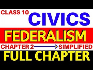 FEDERALISM || CLASS 10 POLITICAL SCIENCE || CIVICS CHAPTER 2
