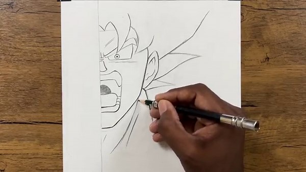 How to Draw Goku Ultra Instinct Step by Step | Easy Anime Drawing Tutorial for Beginners