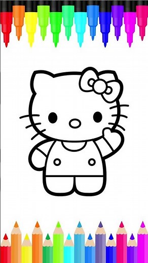 Learn How to Draw Hello Kitty | Easy Drawing Tutorial for Kids and Toddlers #drawingtutorial #art