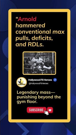 Arnold Schwarzenegger Deadlift Workout – Classic Golden-Era Strength #ActionHeroWorkout