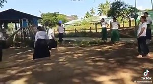 Alay Than Kyaw Hi School "history is or border crossing game plaped by teachers and student girls. Maungdwo Township #Missingthosedays #Schoolandstudentlife | Azarul Atk
