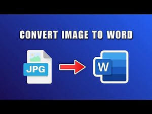 How to Convert JPG Format Image to Word File 2026 | Convert Image To Word 2026