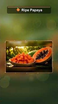 Green Papaya vs Ripe Papaya 🥗🍊 | Which One Is Healthier?
