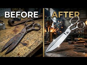 How to Sharpen Old Scissors Like New | Easy DIY at Home ✂️