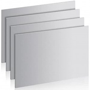 16" x 12" 18 Gauge Steel Sheets Metal Cold Rolled Steel Plate, 4 Pcs Weldable Metal Sheet for DIY Craft Projects, Industrial, Professional