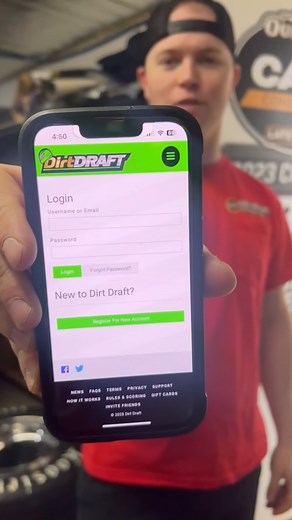 Dirt Draft. Sign up now! https://play.dirtdraft.com | Bobby Pierce