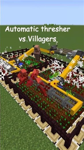 Villagers use AUTOMATIC THRESHER in HBMs NTM