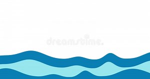 Simple Waves Animation on White Background. Simple and Beautiful Water Wave Effect 2d Motion Design Stock Video - Video of water, simple: 268942403