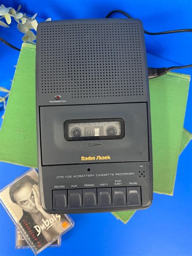Vintage Radio Shack CTR-102 Cassette Recorder – Portable Analog Tape Player – 90s Retro Lo-fi Gear – Ac/battery Powered - Etsy