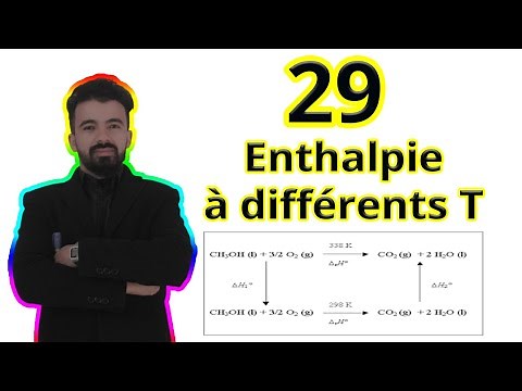 29- Comment calculer l'enthalpie à différentes Température ? | Loi de Kirshoff | Thermochimie