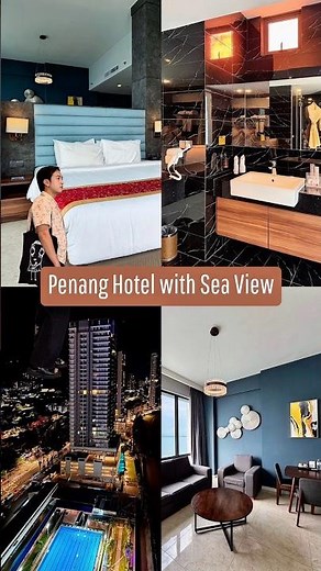Penang Hotel Room Tour with Sea View 🌊 Best Staycation in Georgetown #hotel #beach #roomtour #pov