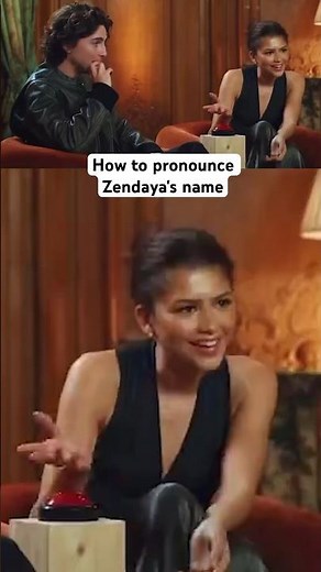 How to pronounce Zendaya's name!
