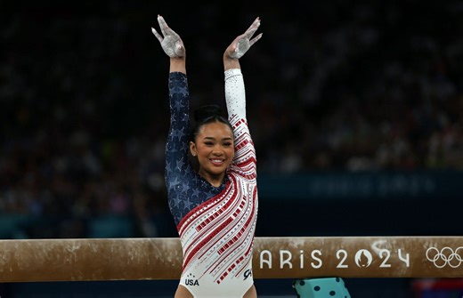 Suni Lee reminisces about her beam performance in the team finals at the 2024 Paris Olympics