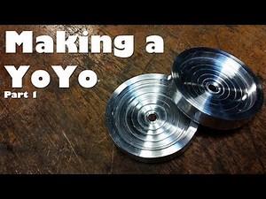 (1/2) Making a Custom YoYo on the Mini Lathe - the aluminum sides