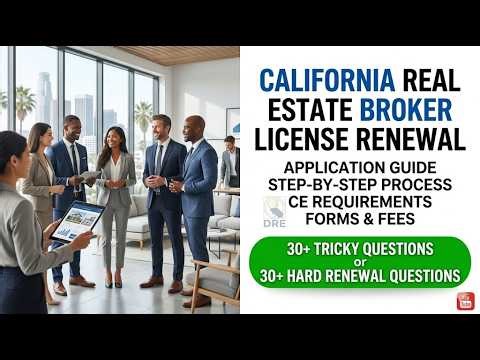 California Real Estate Broker License Renewal Application 2026 Complete Guide And Updates