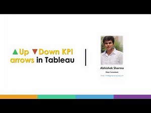Create Up Down KPI Arrows using Calculated Field in Tableau