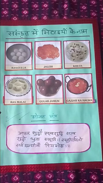 #Multidisciplinary project for class 7/ sanskrit / MDP project topic FOOD /MDP project kaise banaye