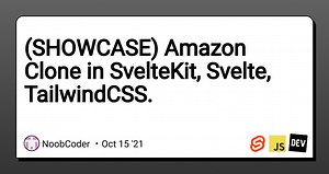 (SHOWCASE) Amazon Clone in SvelteKit, Svelte, TailwindCSS.