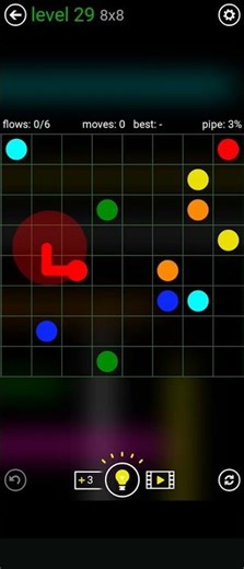 Flow Free Intro Classic Pack level 29 8x8 #games #gaming #puzzle #gameplay #flow #flowfree #brain