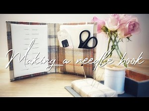 How I make my hardcover needle book | no talking |