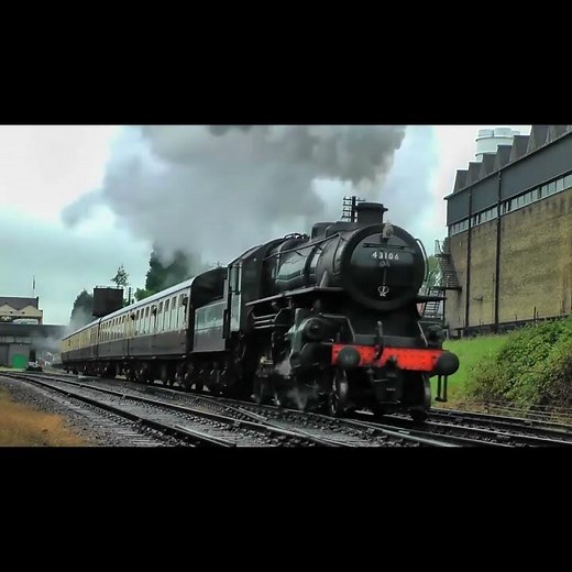 LMS Ivatt Class 4 - 43106 - Loughborough - Great Central Railway #steam #steamlocomotive