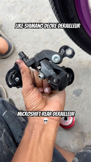 Microshift rear derailleur 💀😱#y #youtubeshorts #ytshorts #shorts #subscribe #cycle #stunt