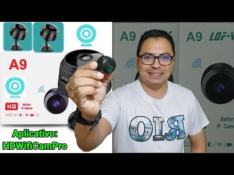 Mini câmera A9 espiã wi-fi como instalar facilmente aplicativo: HDWifiCamPro