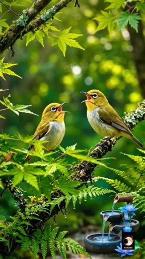 🕊️ Soothing piano music with bird sounds 🎹 // calm your mind #relaxing music #shorts