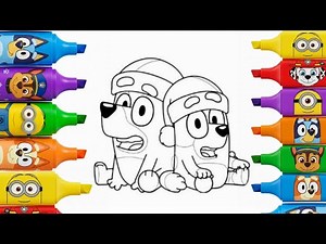 How to Draw Bluey Step by Step Easy | Drawing for Kids