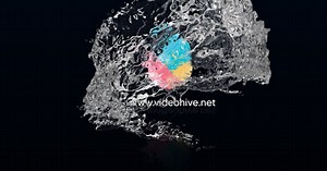 Dynamic Water Swirl Splash Logo Reveal Intro