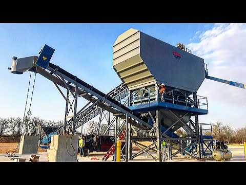 How to Build A Concrete Ready Mix Plant (Part 1 Agg Bins and Conveyor Stacker)