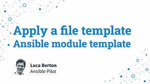 HTML placeholder - apply a file template - Ansible module template