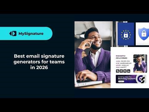 Best email signature generators for teams in 2026