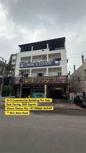 🏢 ECIL Main Road Commercial Property | East-Facing | High ROI | Direct Builder Deal 🔥