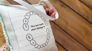 Personalized Tooth Fairy Pillow With Tooth Chart and Hanging String, Custom Tooth Holder With Pocket, Kids Stocking Stuffer & Birthday Gift - Etsy