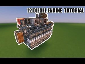 Minecraft Create mod: The Factory Must Grow | 12 Cylinder Diesel Engine Tutorial