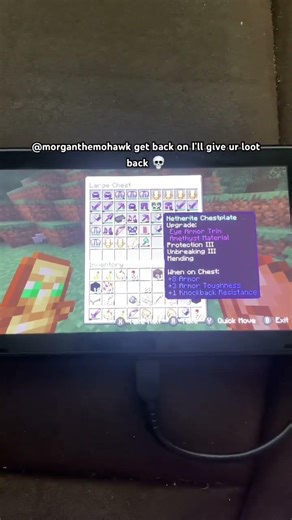 Killing stacked netherite player on my realm #minecraft #lifeboatpvp #views #makethisgoviral