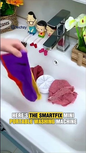 Mini Machine à Laver Portable 🌀 – Votre Solution de Lavage Partout et à Tout Moment !