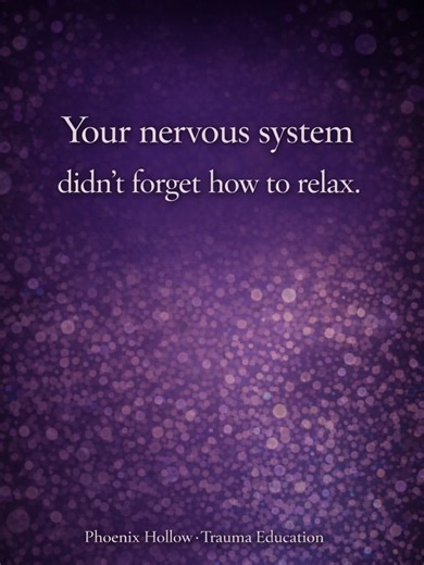 Your nervous system didn’t forget how to relax Your nervous system didn’t forget how to relax. It adapted to what wasn’t safe. When calm led to harm, the body learned alertness. That wasn’t failure — it was protection. Healing isn’t forcing calm. It’s teaching safety. #traumaeducation #mentalhealtheducation #nervoussystem #stressresponse #healingjourney #burnoutrecovery #selfcompassion #traumainformed nervous system relaxation why I can’t relax stress response explained trauma and the body heali