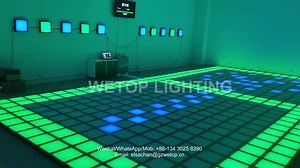 Interactive 30*30 LED Floor Tiles Touch-Activated Multi-Colored Challenge Game Indoor Outdoor Activity Games for Children