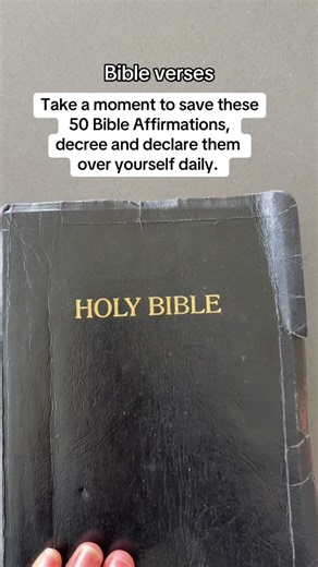 50 Bible affirmations you need to decree and declare over yourself daily. #affirmations #affirmationsdaily #believe #godsword #creatorsearchinsights #amen #jesuslovesyou #christiantiktok #biblereading #bibleverses #biblequotes #prayer #prayersneeded #god #biblestudy #verseoftheday #christian #bible #christiantiktok #god #explore #explorepage #viral #fypage