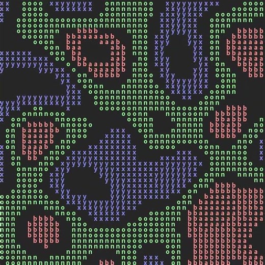 Three domains. #openframeworks #programming #creativecoding